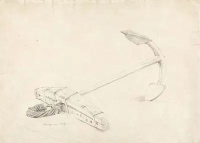 An Anchor by Корнелиус Варли, 1807 — digital art print download