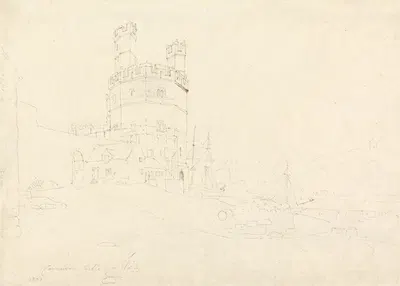 Carnarvon Castle by Корнелиус Варли, 1802 — digital art print download