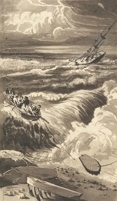 Laying Storm Anchors by Корнелиус Варли — digital art print download