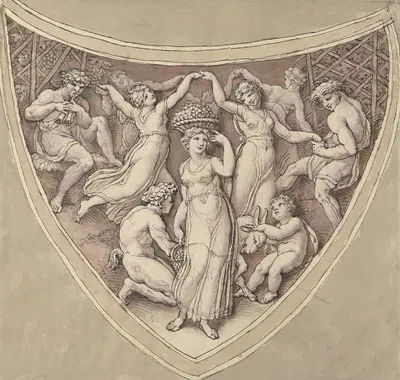 Bacchanalia. by Эдвард Фрэнсис Берни — digital art print download