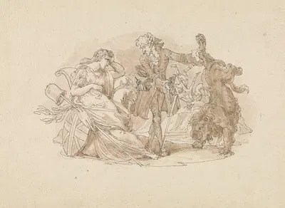 Theatrical Scene by Эдвард Фрэнсис Берни — digital art print download