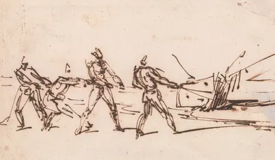 Natives Hauling a Boat by Джордж Чиннери — digital art print download
