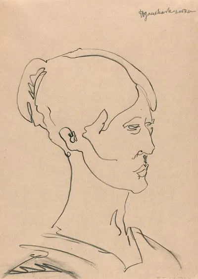 Portrait of a Woman 2 by Анри Годиер-Бржезка, 1910 - 1915 — digital art print download
