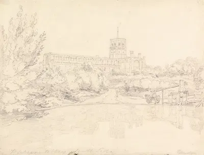 St. Alban's Abbey by Генри Эдридж, 1801 — digital art print download
