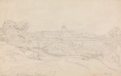 St. Alban's Abbey by Генри Эдридж, 1805 — digital art print download