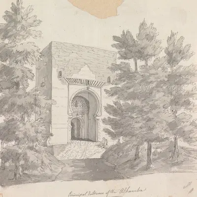 Gates of the Alhambra; Puerta del Juicioa by Henry Swinburne — digital art print download