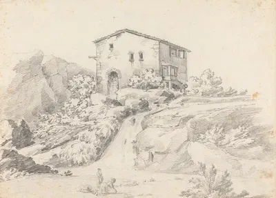 Landcape View of a Watermill by Генри Свинберн — digital art print download