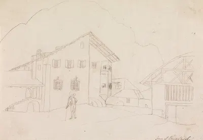 View of an Inn by Генри Свинберн — digital art print download