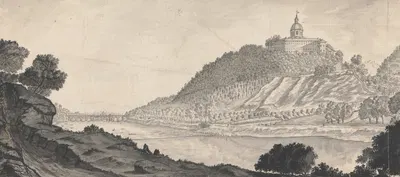 View of the Cappuccini Mount, the Po River and the Bridge from the Road to the Palentine by Генри Свинберн, 1764 — digital…