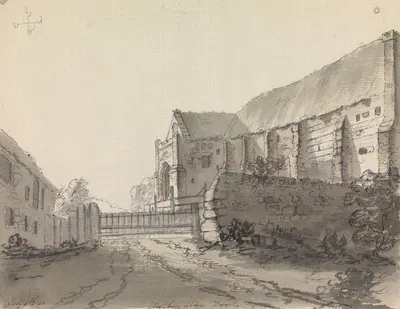 Abbotsbury Abbey, Dorset, England by Джеймс Мур, 1791 — digital art print download
