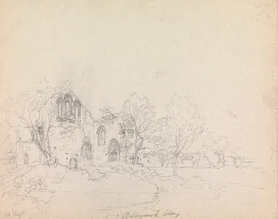 Basingwerk Abbey, Wales by Джеймс Мур, 1791 — digital art print download