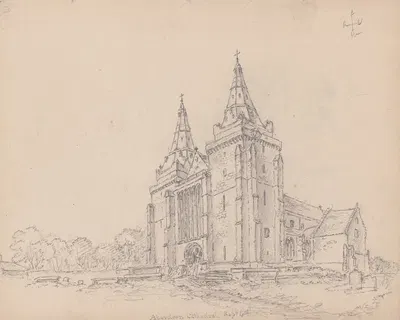 Cathedral Church of St. Machar, Scotland by Джеймс Мур, 1792 — digital art print download