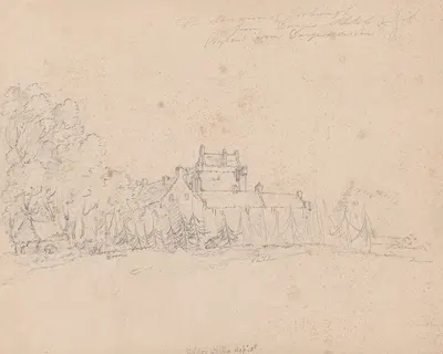 Cawdor Castle, Scotland. by Джеймс Мур, 1792 — digital art print download