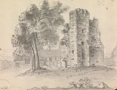 Cerne Abbey by Джеймс Мур, 1791 — digital art print download