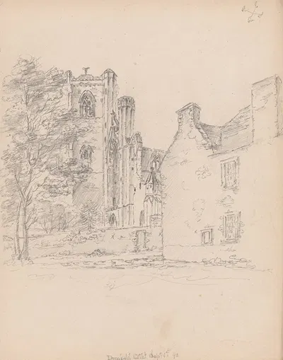 Dunkeld Cathedral, Scotland by Джеймс Мур, 1792 — digital art print download