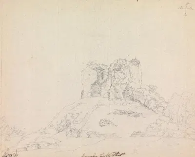 Hawarden Castle, Flintshire, Wales by Джеймс Мур, 1791 — digital art print download