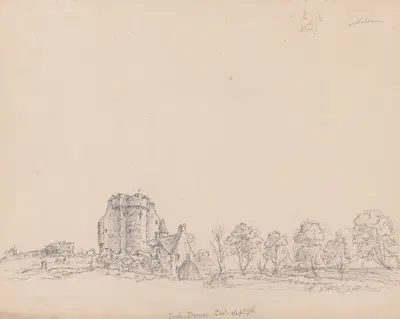 Inchdrewer Castle, Scotland by Джеймс Мур, 1792 — digital art print download