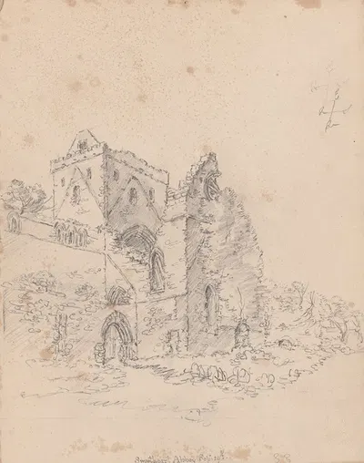 Sweetheart Abbey, Scotland. by Джеймс Мур, 1792 — digital art print download