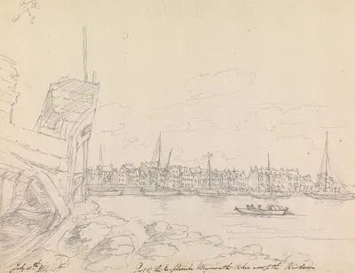 The Esplanade, Weymouth by Джеймс Мур, 1791 — digital art print download