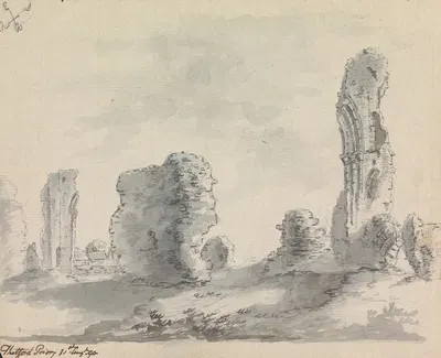 Thetford Priory, Norfolk, England by Джеймс Мур, 1790 — digital art print download