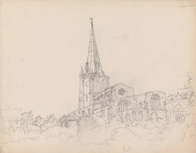Unidentified Church by Джеймс Мур, 1793 — digital art print download