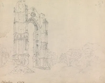 Walsingham Priory, Norfolk, England by Джеймс Мур, 1790 — digital art print download