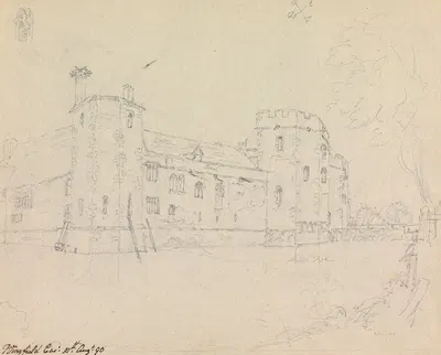 Wingfield Castle by Джеймс Мур, 1790 — digital art print download