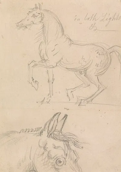 Horse Walking to Left by Джеймс Сеймур — digital art print download