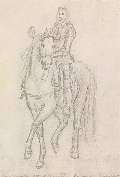 King Charles I of England, Mounted by Джеймс Сеймур — digital art print download