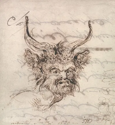 A Satyr's Head by James Ward, 1836 — digital art print download