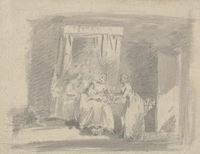 Study for The Mother's Bribe, or The Temptation to be Washed by James Ward — digital art print download