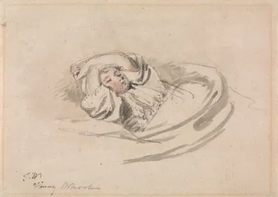 The Artist's Son, Henry, Asleep by James Ward — digital art print download