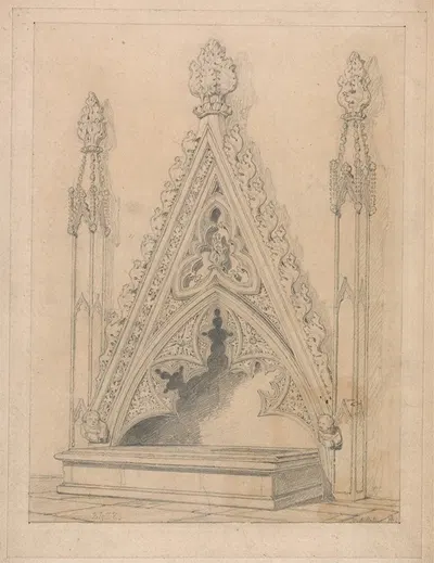 A Monument in Raveningham Church, Norfolk by Джон Селл Котман, 1816 — digital art print download