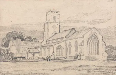 Great Snoring Church, Norfolk by Джон Селл Котман — digital art print download