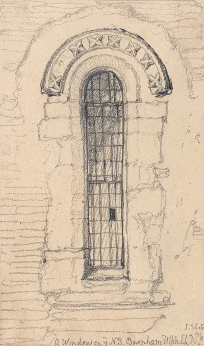 Window on the North Side of Burnham Ulph Church, Norfolk by Джон Селл Котман — digital art print download