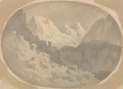 Alpine Scene by Джон Уорик Смит, 1781 — digital art print download