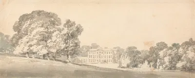 A Three Storied Georgian House in a Park by Джозеф Мэллорд Уильям Тёрнер — digital art print download