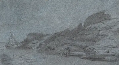 Coast with Rocks by Джошуа Кристалл — digital art print download