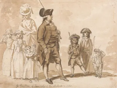 James Gandon and Family by Пол Сэндби, 1780 — digital art print download