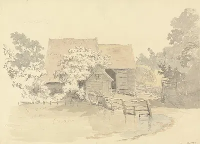 A Farm at Harrow by Роберт Хиллс — digital art print download