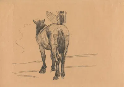 Sketch of a Horse by Robert Polhill Bevan — digital art print download