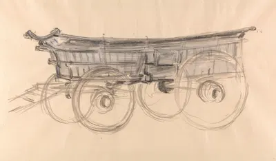 Sussex Farm Wagon by Роберт Полхилл Беван — digital art print download