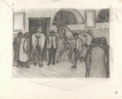 The Horse Mart by Robert Polhill Bevan — digital art print download
