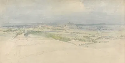 A Distant View of Edinburgh by Томас Стотард, 1809 — digital art print download