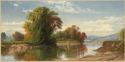 Ранняя осень на ручье Эсопус by Альфред Томпсон Брайчер, 1861-1897 — digital art print download
