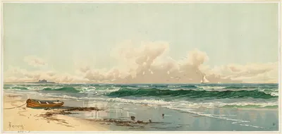 Морской пейзаж by Альфред Томпсон Брайчер, 1861-1897 — digital art print download