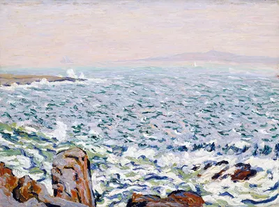 Разбивающиеся волны, остров Кранберри by Аллен Такер, 1913 — digital art print download