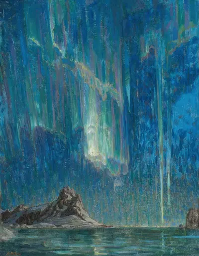 Northern Lights. Study from North Norway by Anna Boberg — digital art print download