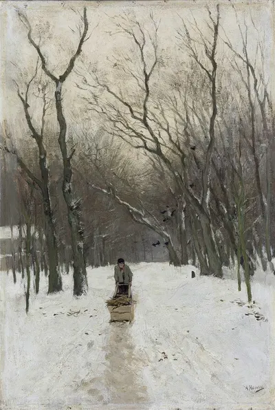 Winter in the Scheveningen Woods by Anton Mauve, 1870 - 1888 — digital art print download