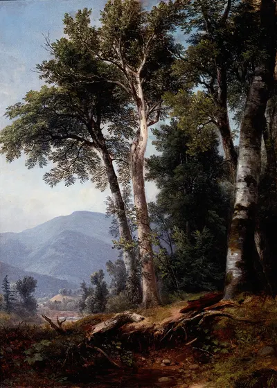 Woodland Landscape by Asher Brown Durand, c.1850 — digital art print download